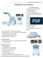 PLX7100A Digital Mobile C-Arm X-Ray Machine: 1. Technical Specification