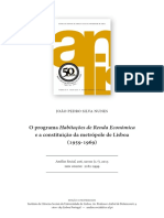 O programa HABITAÇÕES DE RENDA ECONÓMICA e a constituição da metrópole (1959-1969)
