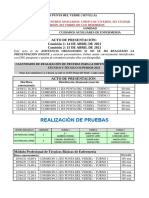 Calendario pruebas Cuidados Auxiliares Enfermería