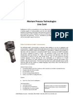 Meriam Process Technologies Line Card: 5150x IS and 5150 Non IS HART ® Communicators