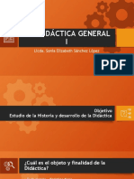 PP Objeto y Finalidad de La DIDÁCTICA GENERAL