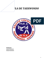 A arte marcial coreana Taekwondo