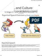 Reported Speech - EFL and Culture