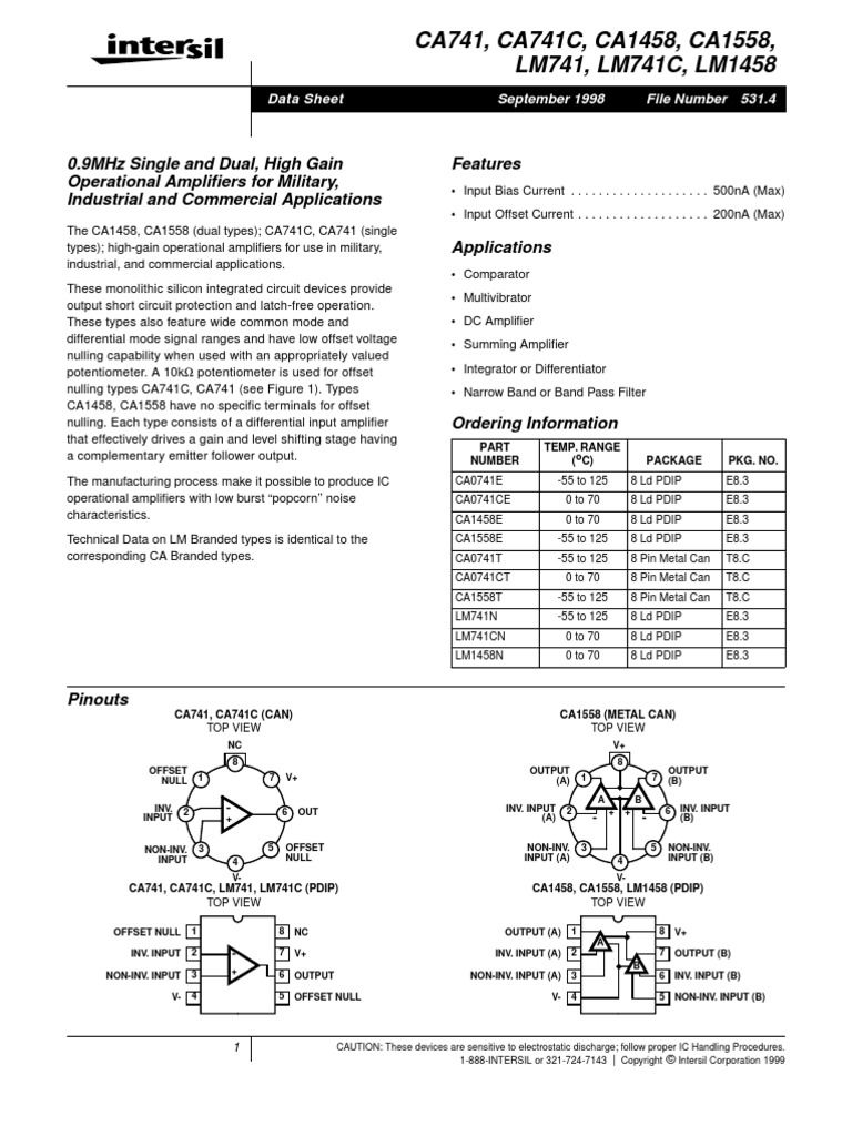 LM741 | PDF
