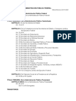 LEY ORGÁNICA ADMINISTRACIÓN PÚBLICA FEDERAL