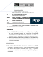 Informe Legal N 058-2022 - Opinión Legal Sobre Plan de Depuraciòn y Sinceramiento de La Entidad de La MPH