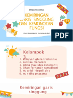 Matematika Umum: Kemiringan Garis Singgung dan Kemonotonan Fungsi