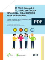 Proposta para Avaliar A Interação Oral em Língua Espanhola - Guia Didático para Professores