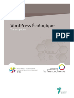 Transcriptions - WordPress - Ecologique
