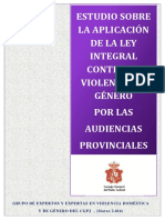 Estudio sobre la aplicación de la Ley integral contra la violencia de género por las AAPP