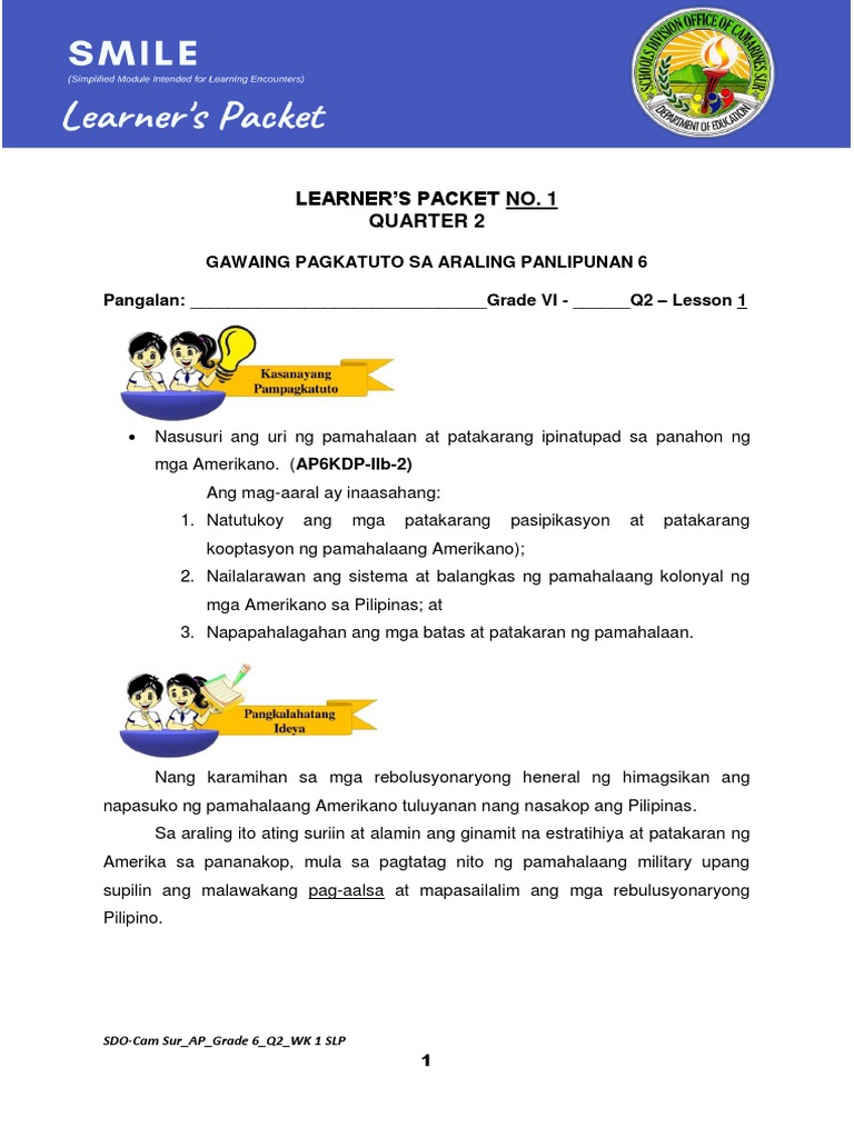SDO-CS AP Grade6 LP1-FINAL | PDF