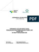 KAK Pengadaan Pompa Air