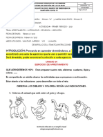 FORMATO1-Areas Integradas Primera Actividad Grado Primero - 2021