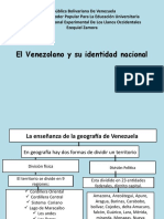 Mapa Conceptual acerca del Venezolano y su identidad nacional