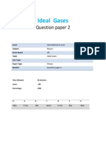 Ideal Gases Question Paper 2 Analysis