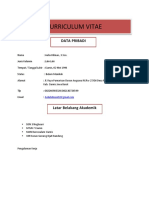 Curriculum Vitae: Data Pribadi