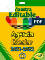 Agenda Editable Crayolas