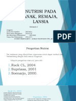 Gizi Pada Anak, Remaja, Dan Lansia Kelompok 2