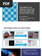 Explainable Ai in Pervasive Healthcare