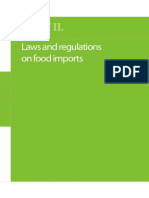 Laws and Regulations On Food Imports