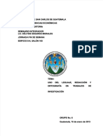 PDF Uso Del Lenguaje Redaccion y Ortografia en Los Trabajos de Investigacion DD