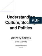 Understanding Culture Society and Politi