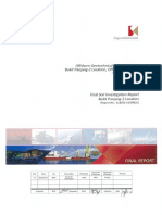 Field Investigation Report for Jack Up Rig Foundation Analyses