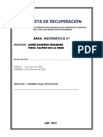 Carpeta de recuperación matemática S1