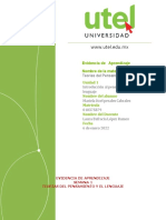 Teorías Del Pensamiento y El Lenguaje - Semana 1 - P