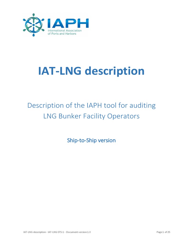 IAPH LNG Audit Tool Overview | PDF | Audit | Liquefied Natural Gas