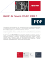 ISO/IEC 20000-1 Gestión Servicios