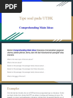 Tipe Soal Pada UTBK: Comprehending Main Ideas