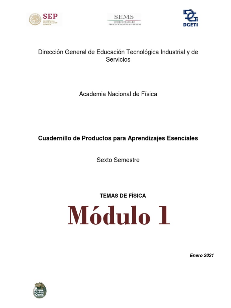 T F 2021 Modulo 1 Cuadernillo De Trabajo Pdf Sonido Olas