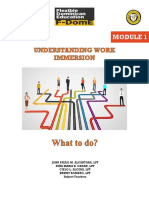 Midterm - Module 1. Understanding Work Immersion