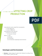 Factors Affecting Crop Production