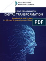 IIM Lucknow Digital Transformation Executive Programme