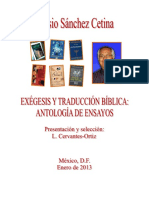 Edesio Sanchez Cetina Exegesis y Traducc