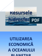 Resursele Hidrosferei