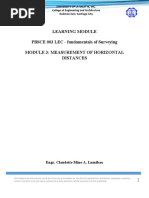 Module 3 (Measurement of Horizontal Distances)