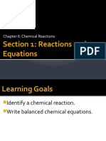 6.1 Chemical Reactions and Equations