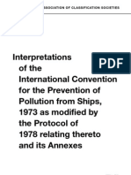 Interpretations of the International Convention of the Prevention of Pollutions From Ships