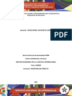 Evidencia 14 Ejercicio Práctico. Documentación para La Importación y Exportación de Mercancía