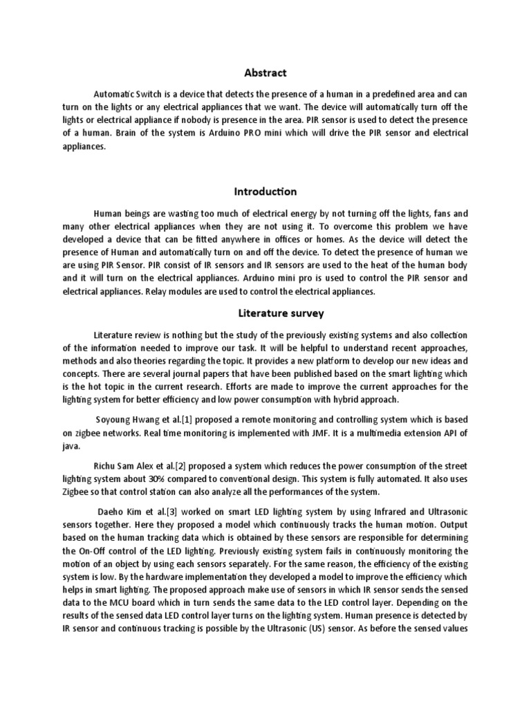 Automation of Light Source With Artificial Intelligence | PDF ...