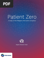 (Rappler-Internews) Patient Zero - A Study On The Philippine Information Ecosystem