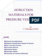 Construction Materials For Pressure Vesel New