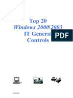 Top 20 Windows 2002-2003 Audit Controls