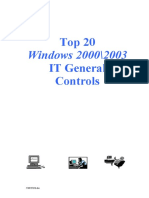 Top 20 Windows 2000/2003 IT General Controls