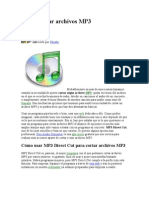 Manual Cómo Cortar Archivos MP3 (MP3 Direct Cut)