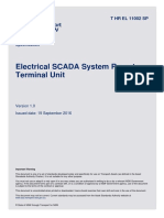 Electrical SCADA System Remote Terminal Unit: Specification