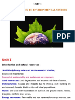 Introduction To Environmental Studies: Unit 1